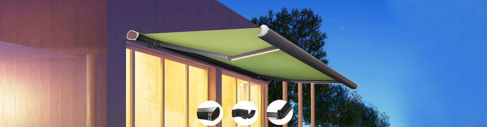 Tenda kaset penuh