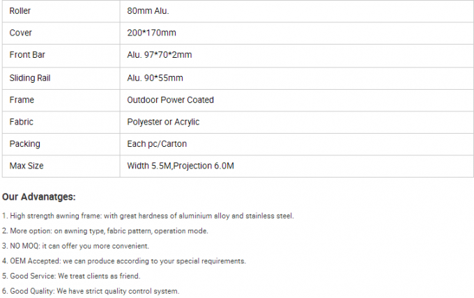 Outdoor Motorized Skylight / Sunroom Roof Retractable Awnings Konservasi Awning 0