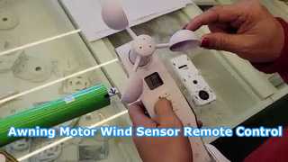Remote Control Sensor Angin Motor Tenda