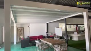 Kisi-kisi Matahari Miring Aluminium Bermotor yang Dapat Disesuaikan