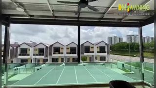 Tirai rol listrik tahan angin