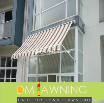 Outdoor Vertical Drop Arm Retractable Awning Untuk Window Sunshade Heavy Duty Drop Arm Retractable Awnings