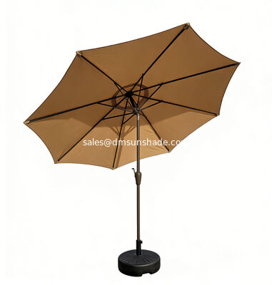 Outdoor Patio Center Pole Payung, Waterproof Taman Payung