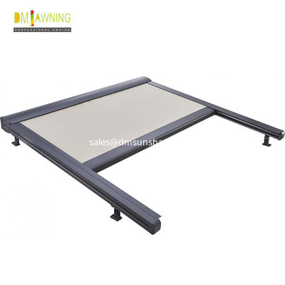 Polyester Retractable Roof Awning Remote Control Aluminium Retractable Awning Conservatory